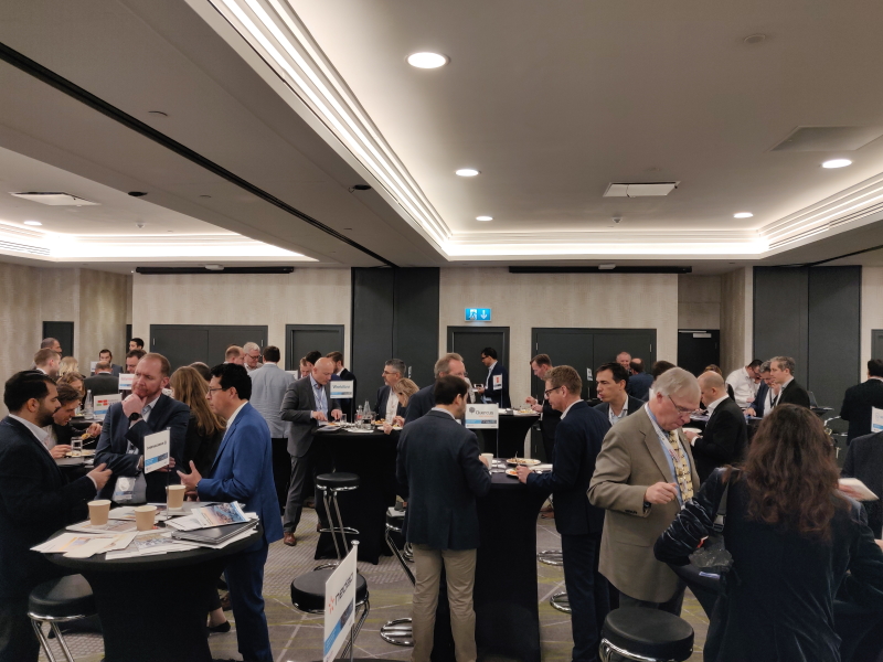 All solution providers have a networking table, enabling them to meet with interested airport attendees. Solutions showcased at APNE 2019 included car sharing, robotic parking, parking guidance systems and payment solutions.